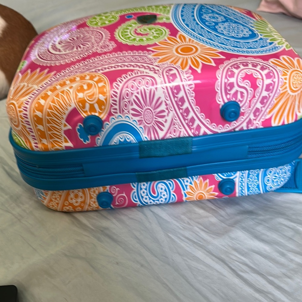 Heys Vibrant Paisley Print Hardshell Makeup Bag - Picture 8 of 8